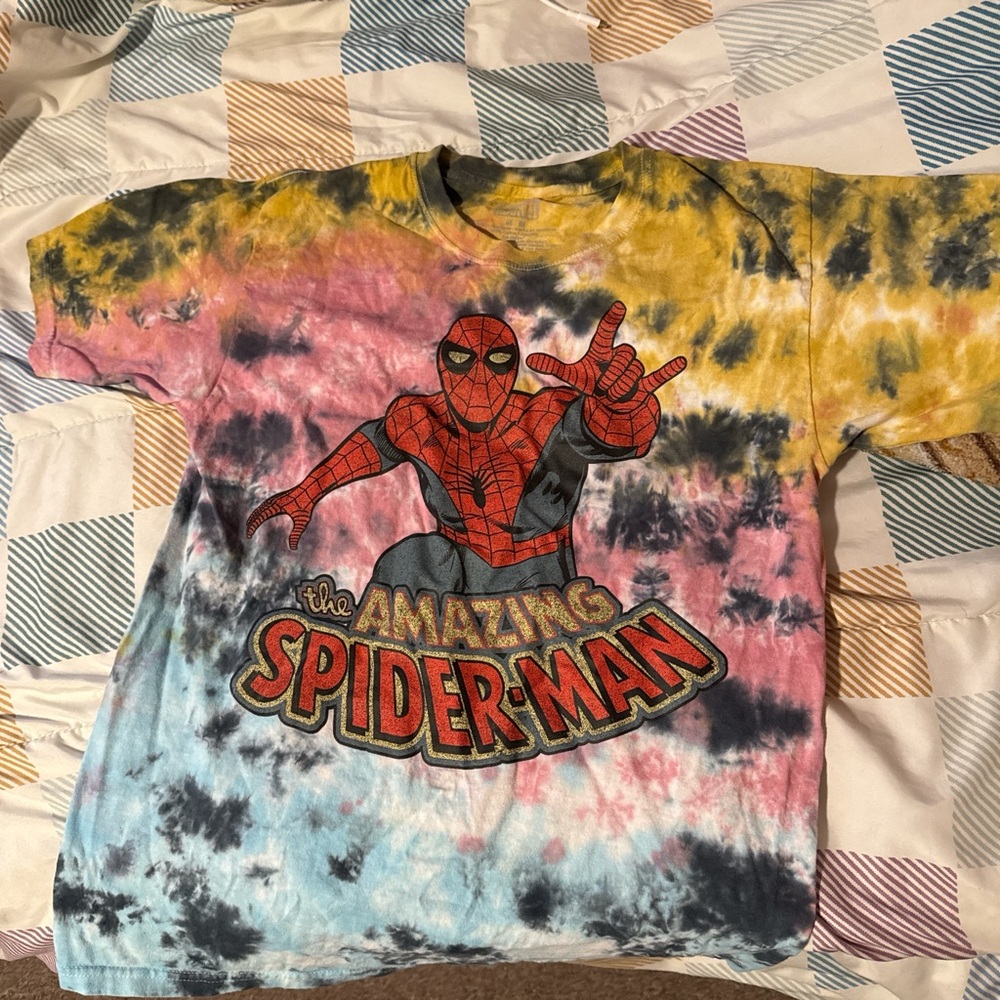 Marvel Amazing Spider-Man Tie-Dye Kids T-Shirt